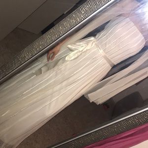 Sale❗️long white wedding prom dress